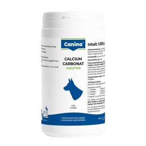 CANINA CALCIUM CARBONAT TABS papildbarība suņiem Kalcijs 1000g N1000